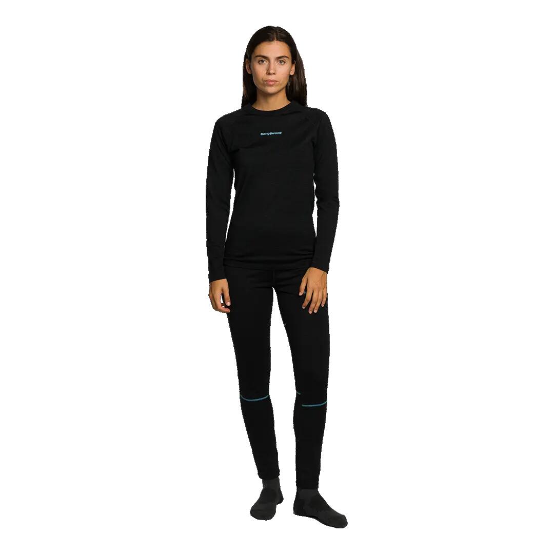 Camiseta térmica manga larga para Mujer Trangoworld Trx2 wool wm evo Negro 5/5