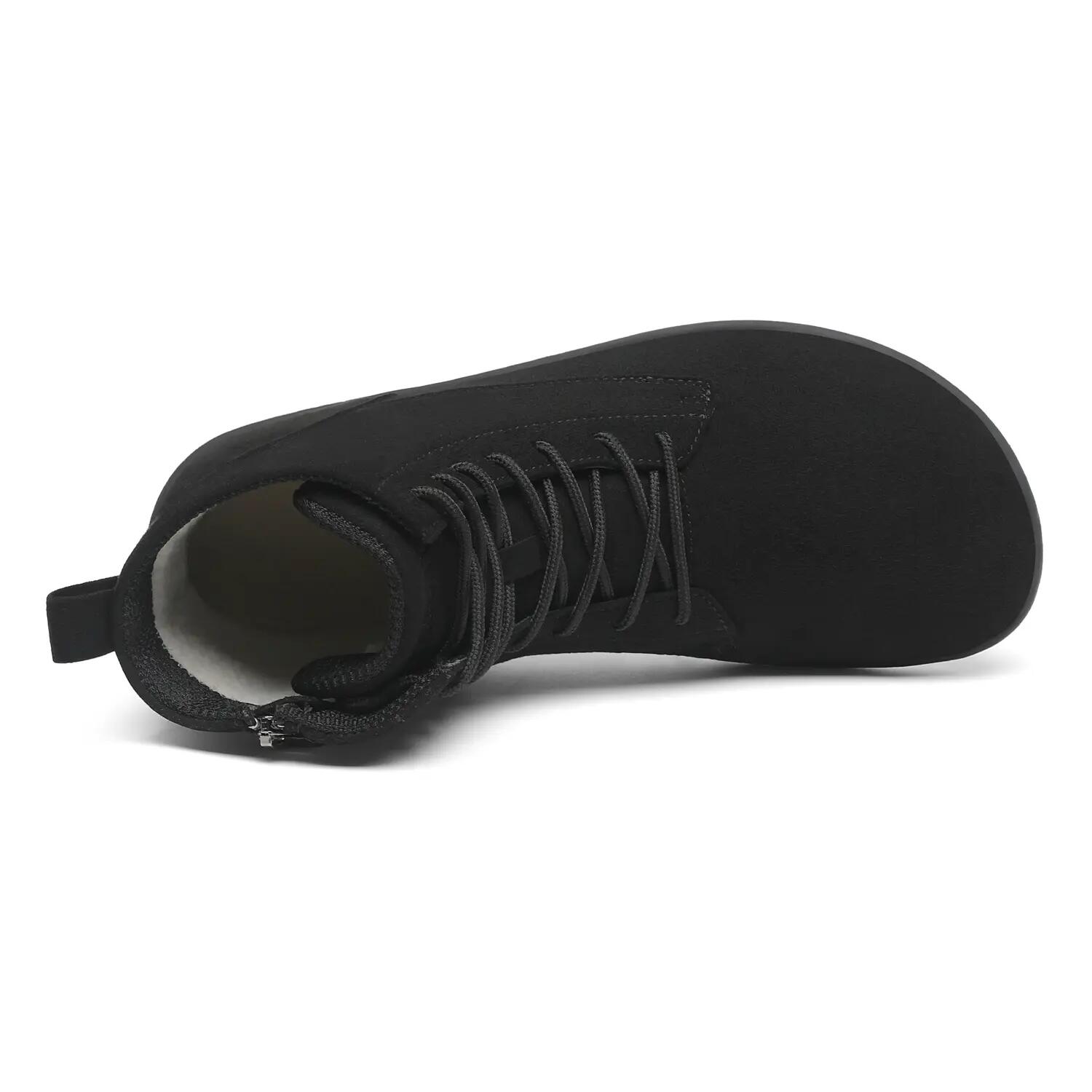Saguaro Barefoot Ambition II – Bottes urbaines minimalistes d’hiver Noires 6/8