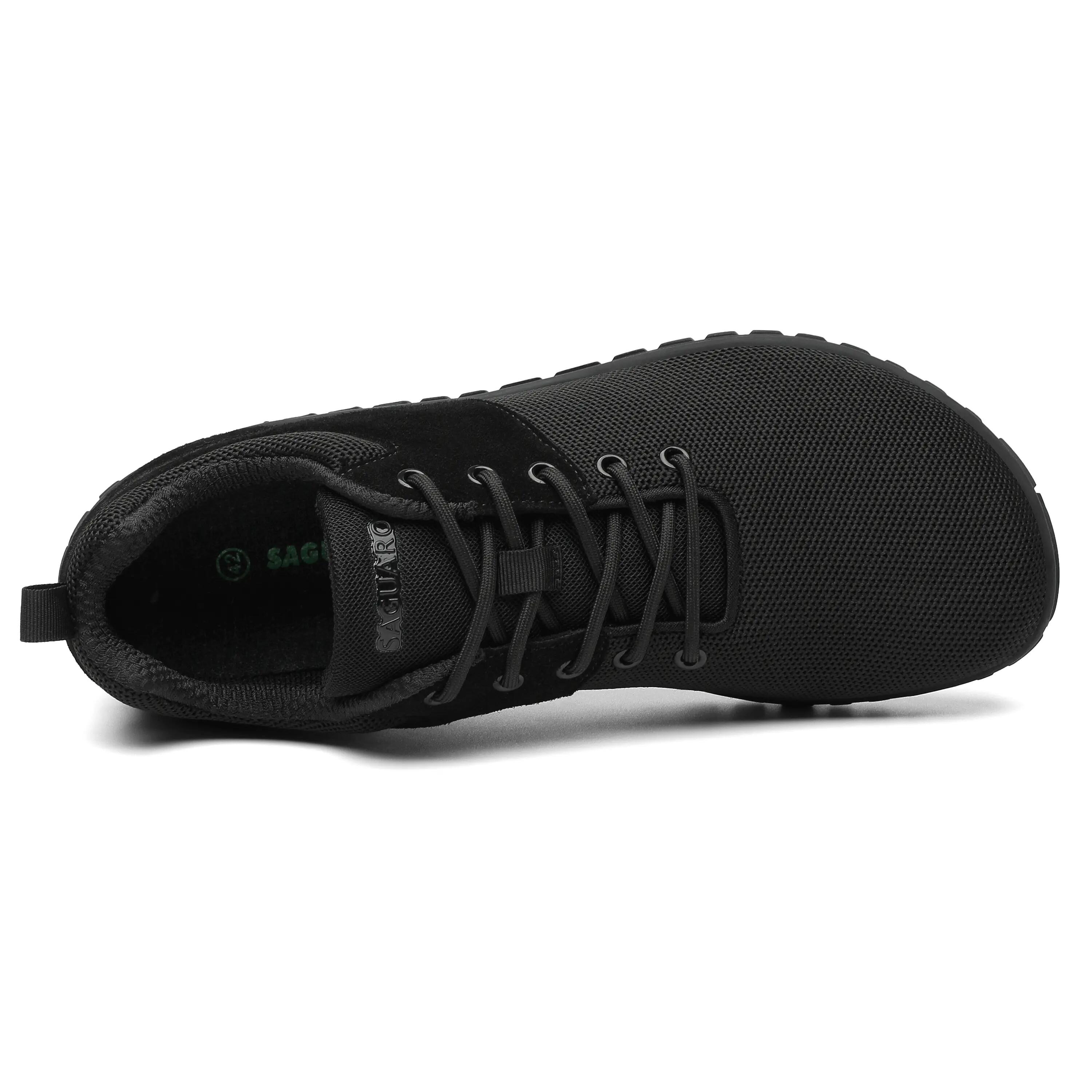 Saguaro Barefoot Wish I – Chaussure de sport urbaine minimaliste, Noir 7/7