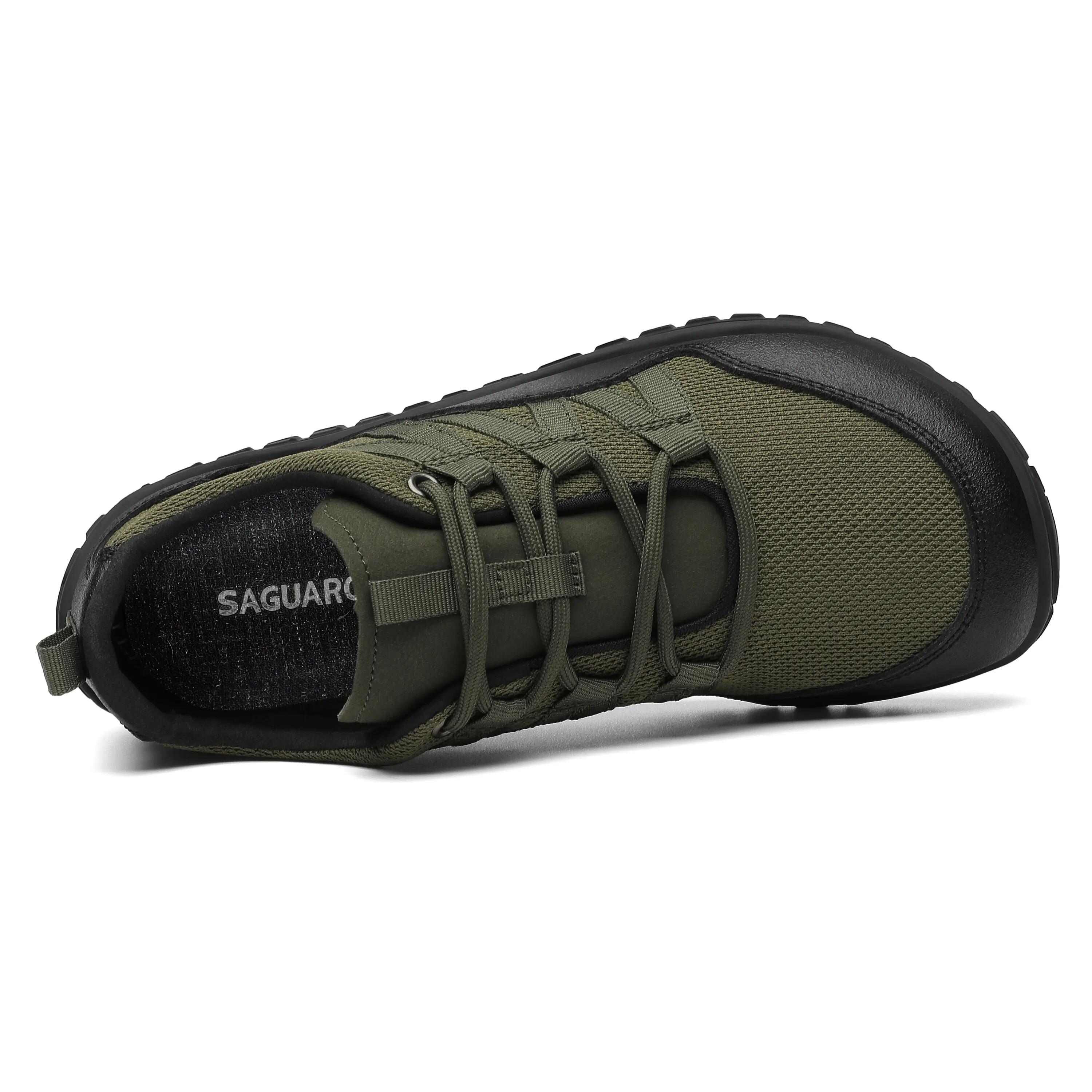 Saguaro Barefoot Forestep I – Chaussures barefoot de randonnée et urbaines, vert 5/7