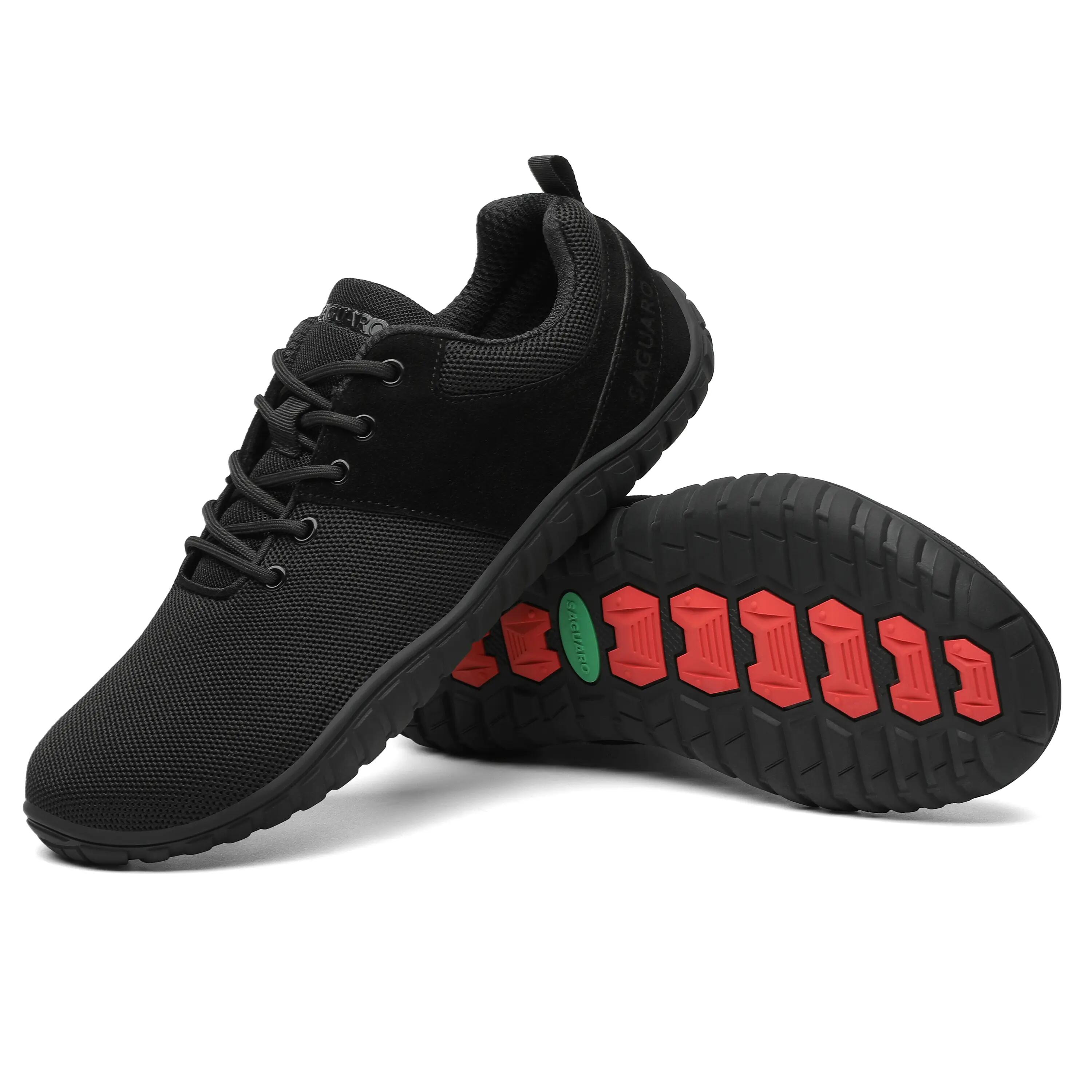 Saguaro Barefoot Wish I – Chaussure de sport urbaine minimaliste, Noir 5/7