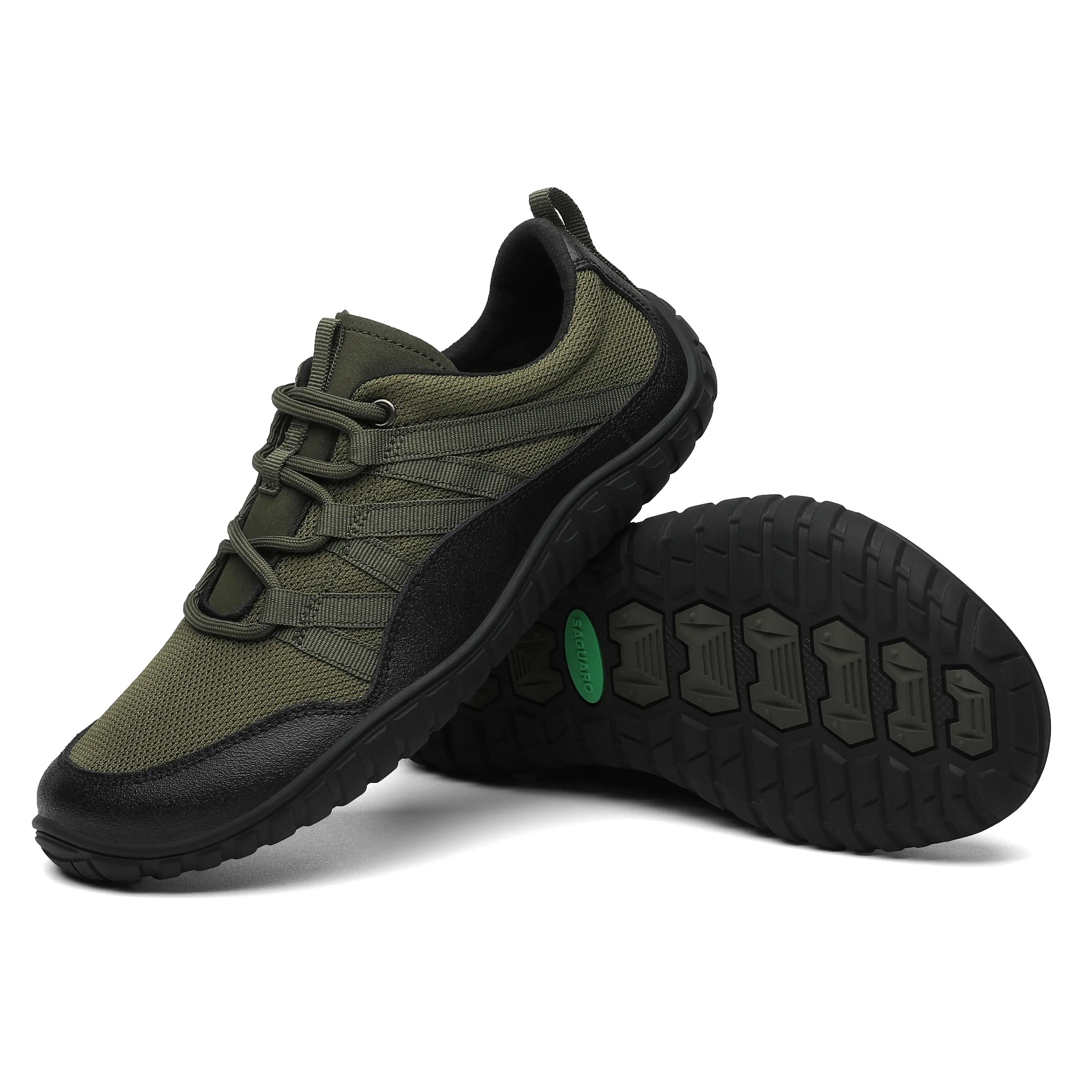 Saguaro Barefoot Forestep I – Chaussures barefoot de randonnée et urbaines, vert 2/7