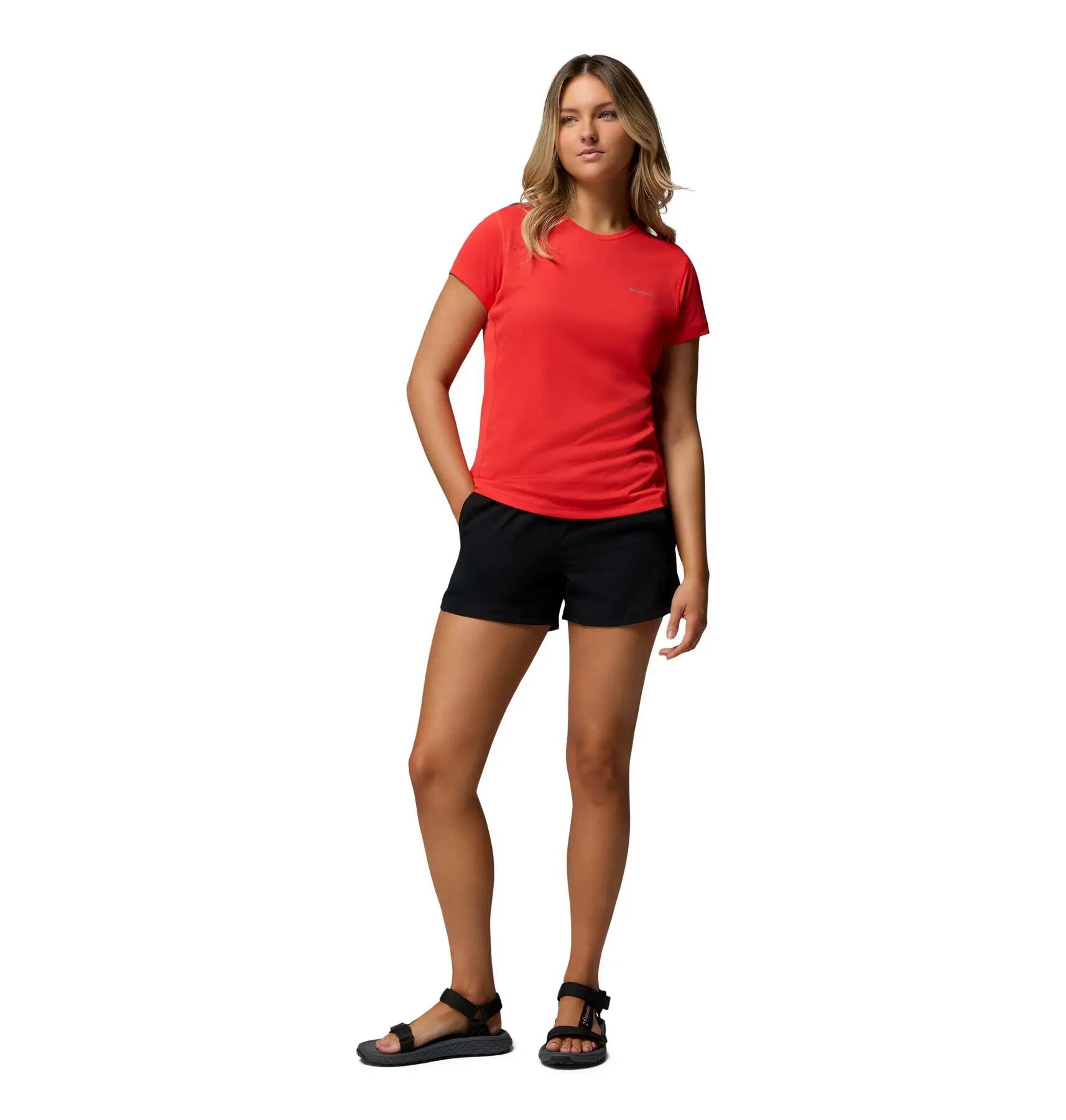 Zero Rules Light SS Crew Women M rot - poppy red 6/6