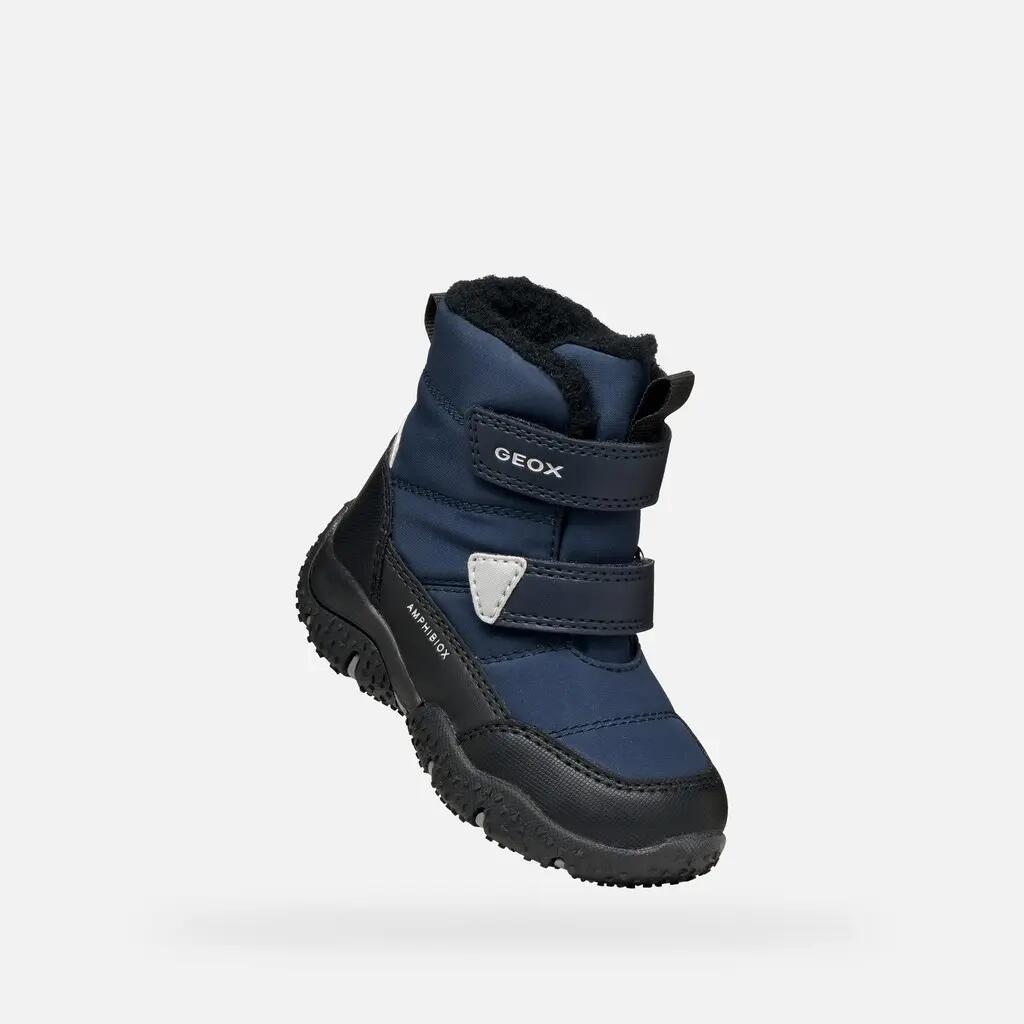 Bottines Bébé Garçon B BALTIC BOY B ABX Bleu Marine/Noir 5/7