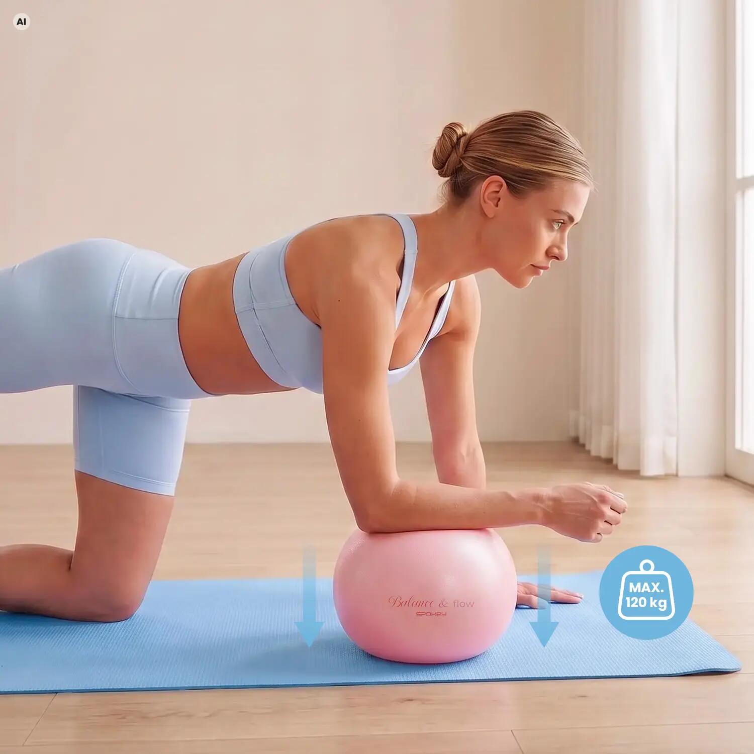 Piłka do pilatesu z systemem AntiBurst 22 cm Spokey Aura 6/8