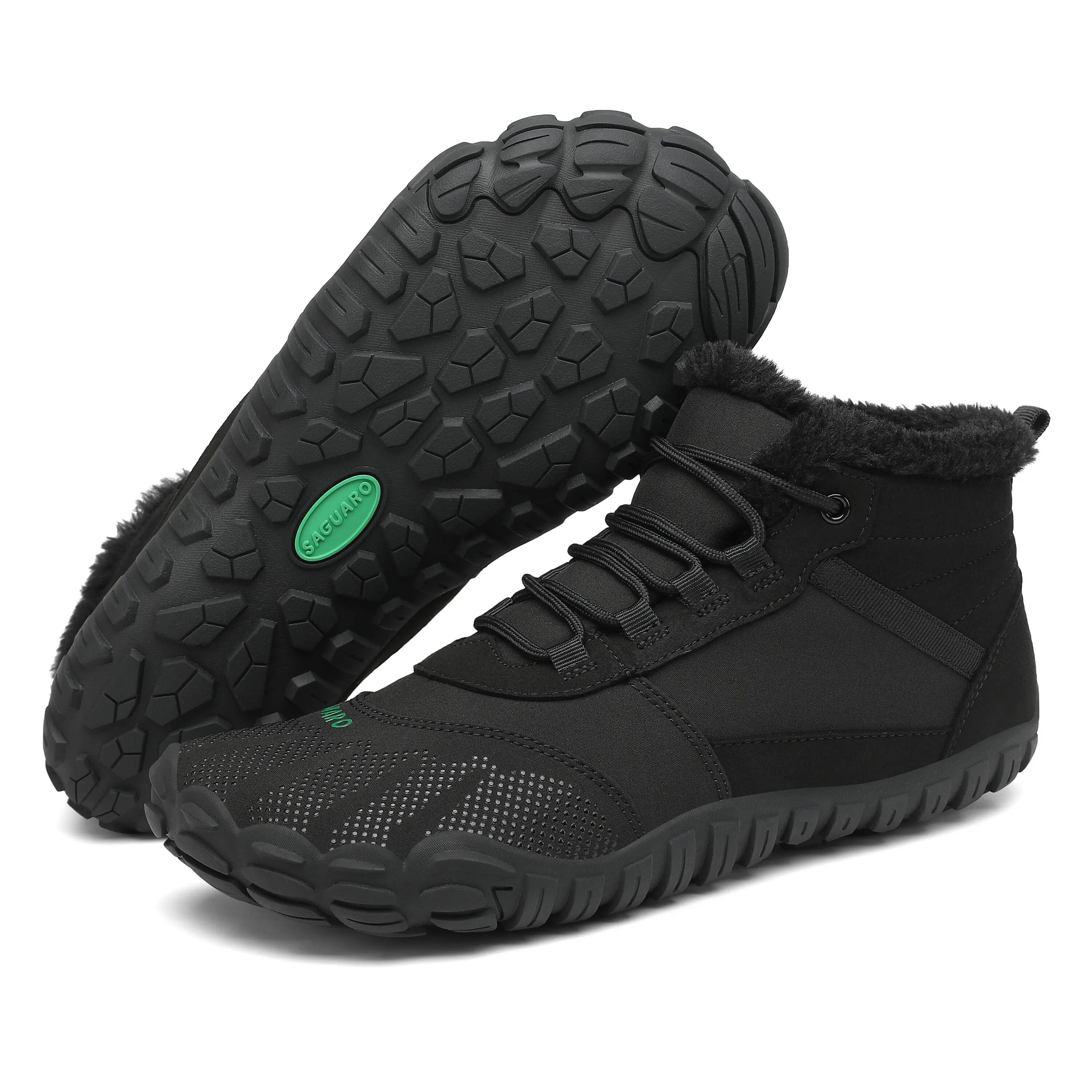 Saguaro Barefoot Will I – Chaussure d’hiver Entraînement Randonnée Noire 2/7