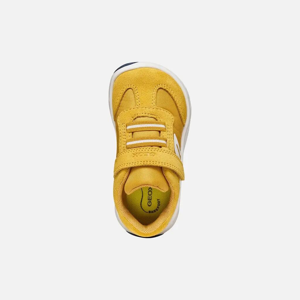 Baskets Bébé Garçon B FOOT-RUN BOY Ocre/Blanc 7/7