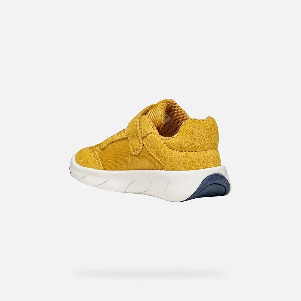 Baskets Bébé Garçon B FOOT-RUN BOY Ocre/Blanc 5/7