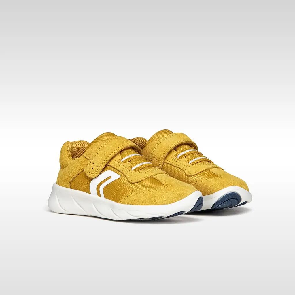 Baskets Bébé Garçon B FOOT-RUN BOY Ocre/Blanc 3/7