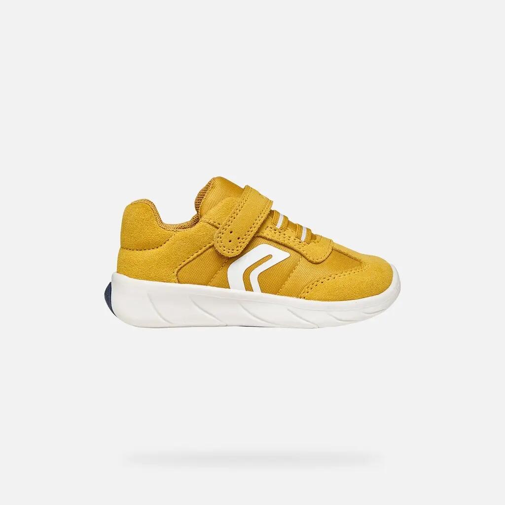 Baskets Bébé Garçon B FOOT-RUN BOY Ocre/Blanc 2/7