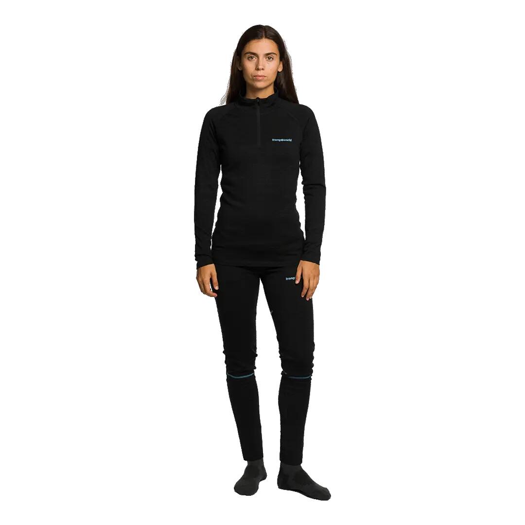 Camiseta térmica manga larga para Mujer Trangoworld Trx2 wool wm evo Negro 7/7