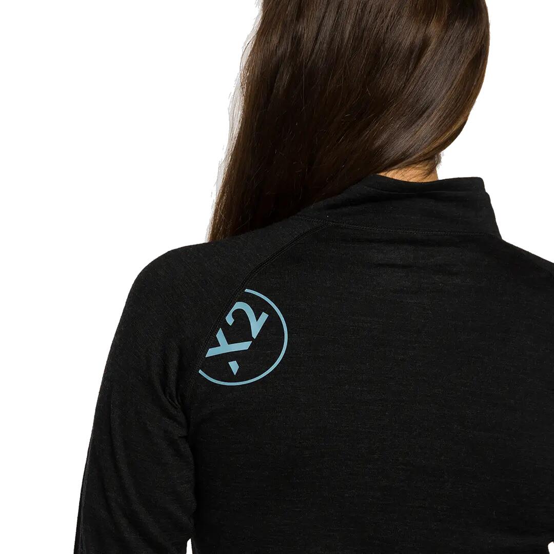 Camiseta térmica manga larga para Mujer Trangoworld Trx2 wool wm evo Negro 3/7