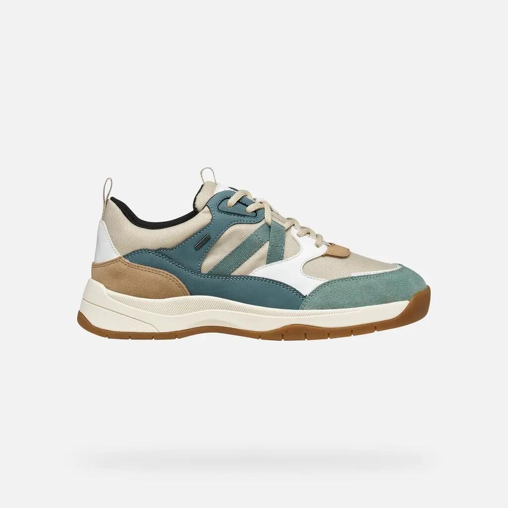 Baskets Femme D BERINIKE B ABX Beige Clair/Bleu Aviateur Clair 2/7