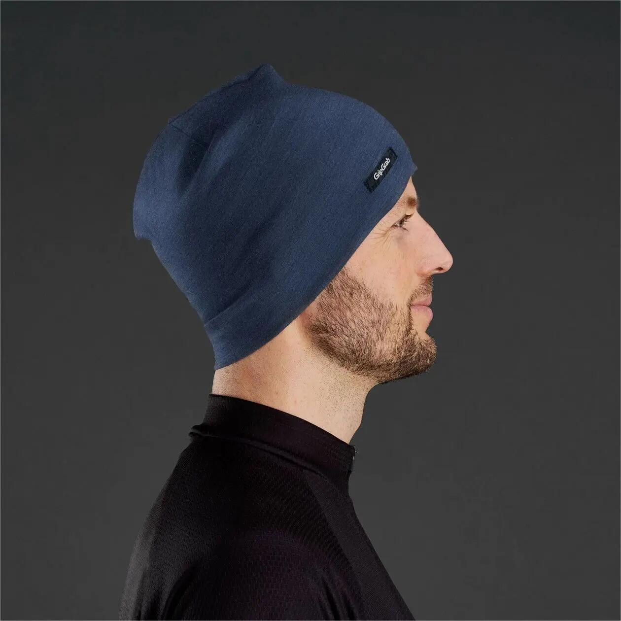GripGrab Merino Polyfibre Lightweight Beanie Dunkelblau 2/4