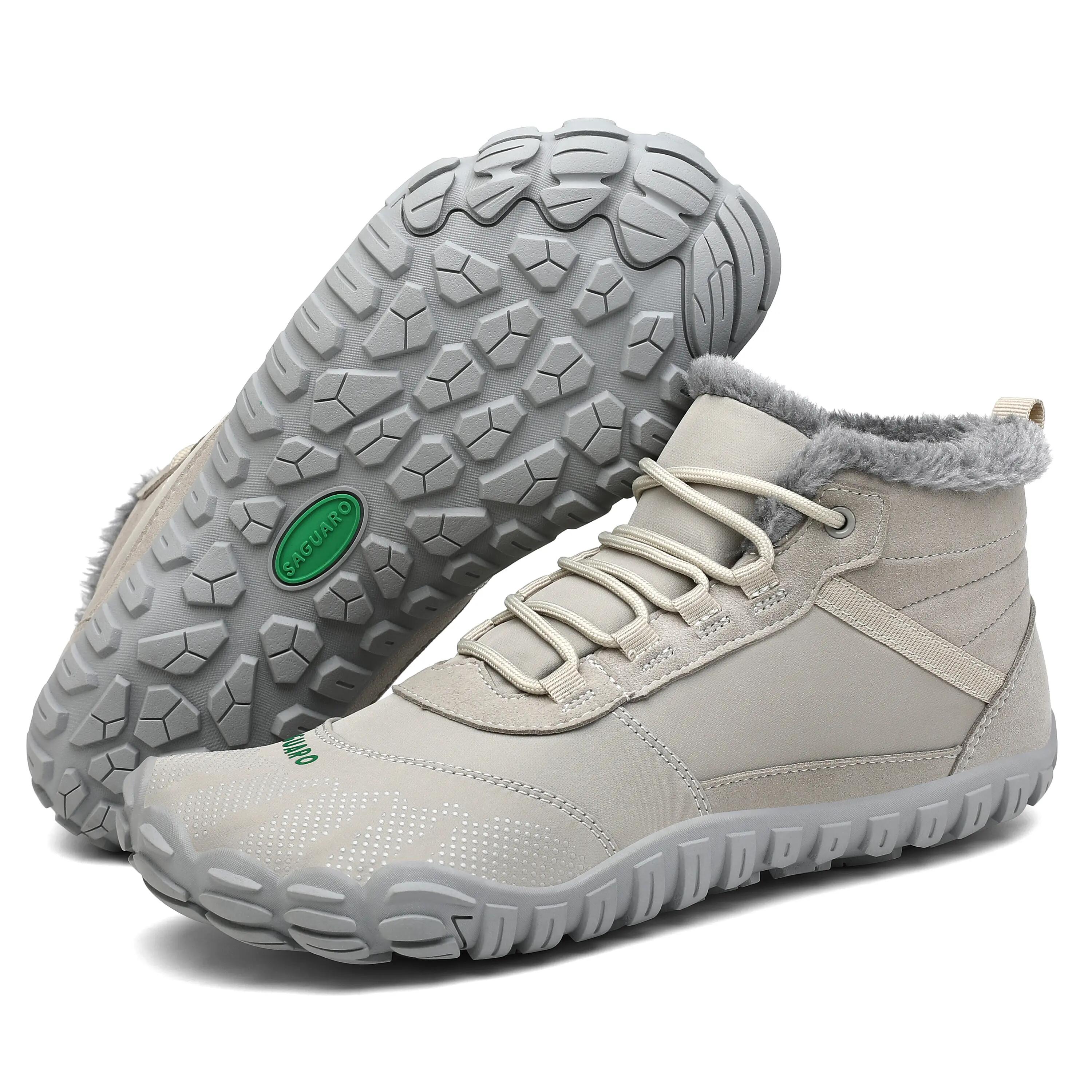 Saguaro Barefoot Will I – Scarpa Sportiva Invernale Escursionismo Grigia 2/8