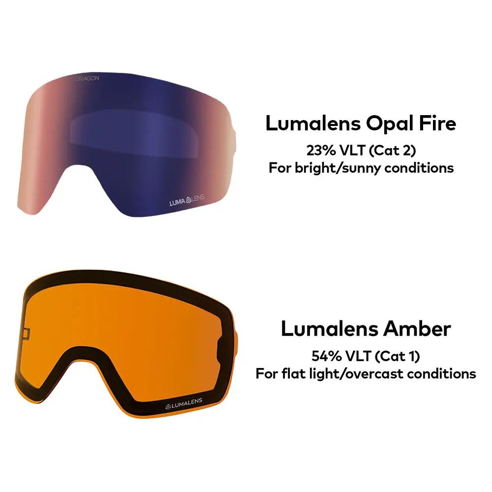 NFX2 Unisex Skibrille - Scorched/LL Opal Fire & LL Amber 6/6