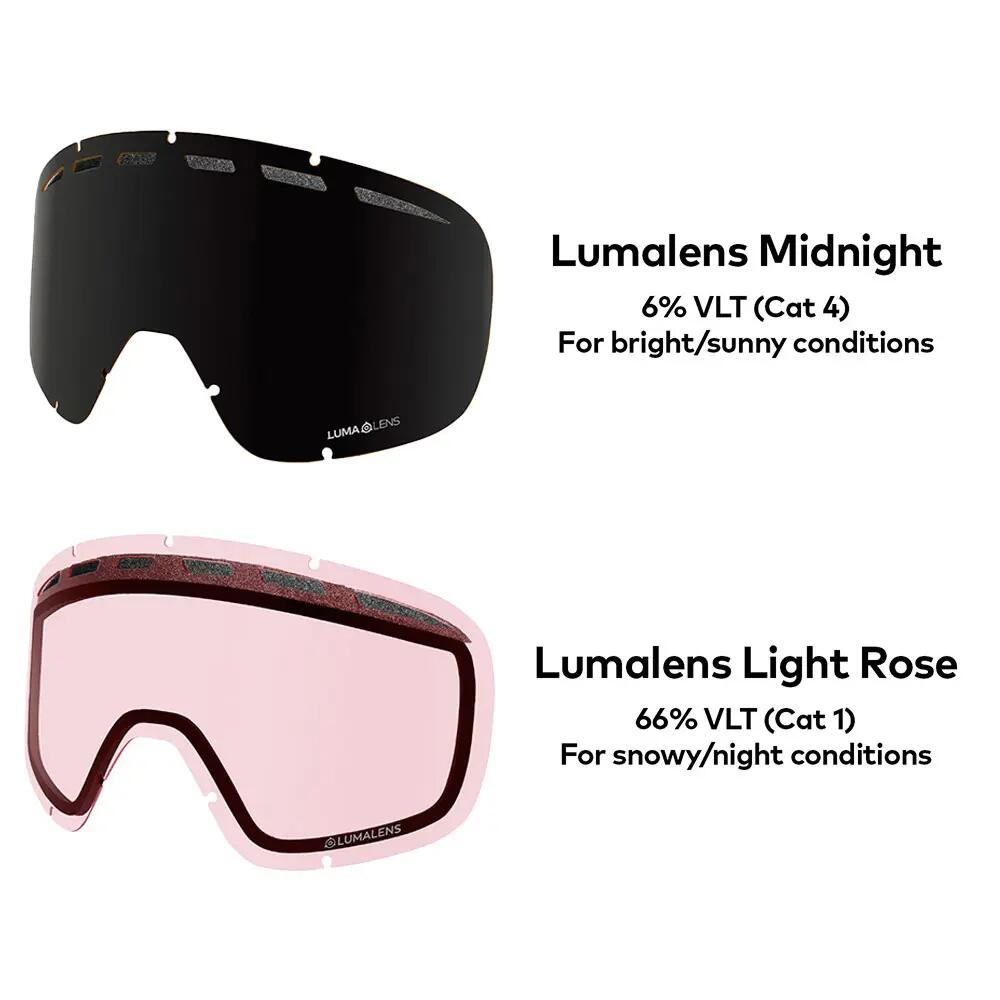 D1 OTG Lunettes De Ski Unisexes - Urushi/LL Midnight & LL Light Rose 6/6