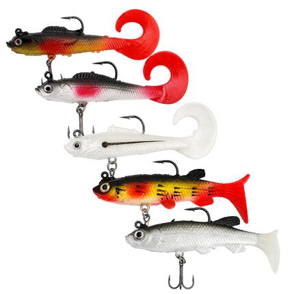 Fish-Xpro Hybrid Snoek Kunstaas Set - 5 Stuks in Tacklebox