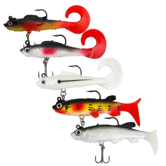 Fish-Xpro Hybrid Snoek Kunstaas Set - 5 Stuks in Tacklebox