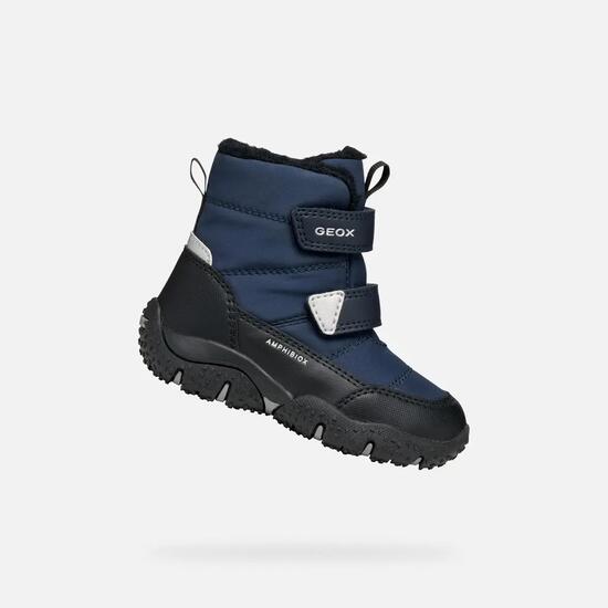 Bottines Bébé Garçon B BALTIC BOY B ABX Bleu Marine/Noir