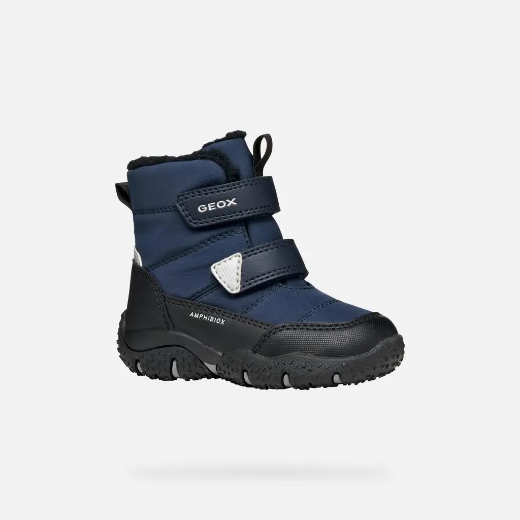 Bottines Bébé Garçon B BALTIC BOY B ABX Bleu Marine/Noir 3/7