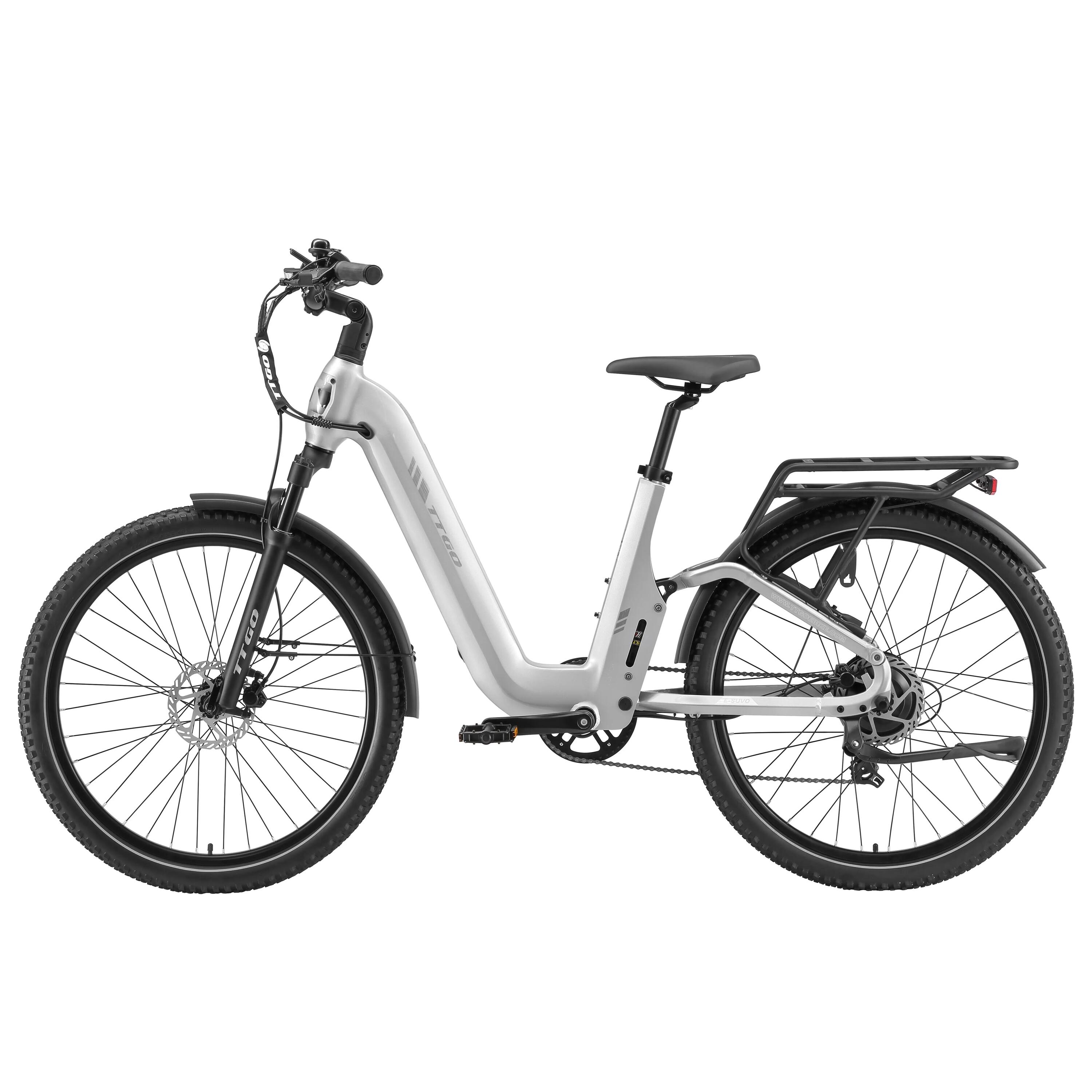 Vélo Électrique TTGO E-SUVO, Batterie 48V 15AH, Pneus 27.5*2.4POUCES,250W 4/4