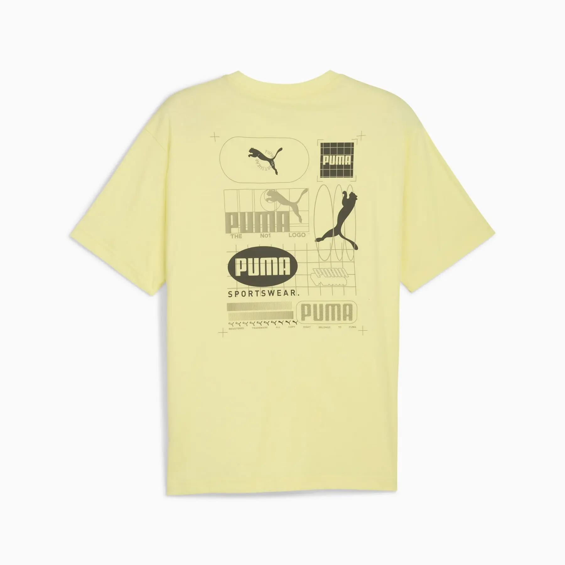 Maglietta sportiva da uomo Puma GRAPHIC GRID 2/3