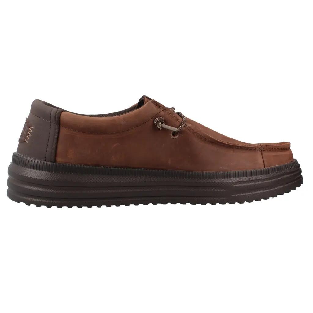 Buty HEY DUDE HD45847 REV TUMBLED LEATHER Brązowy 4/6