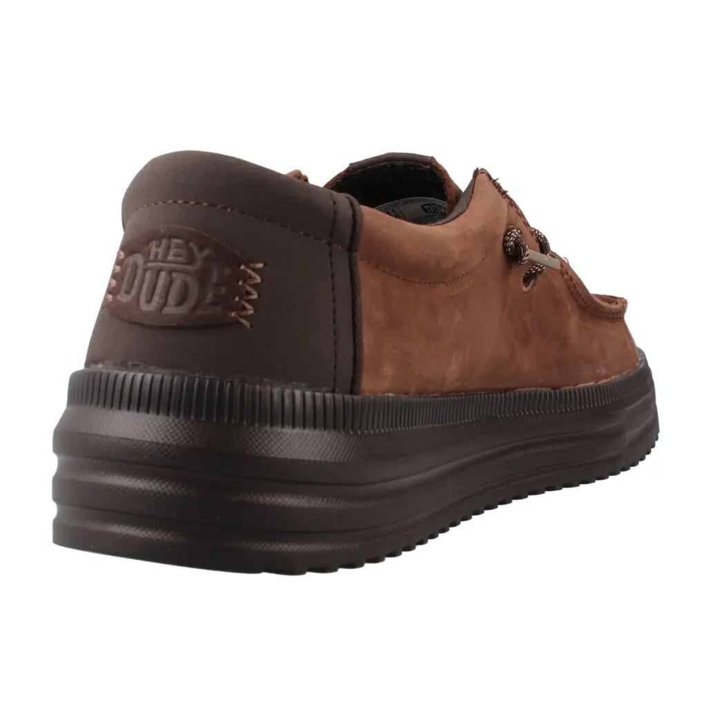 Buty HEY DUDE HD45847 REV TUMBLED LEATHER Brązowy 3/6
