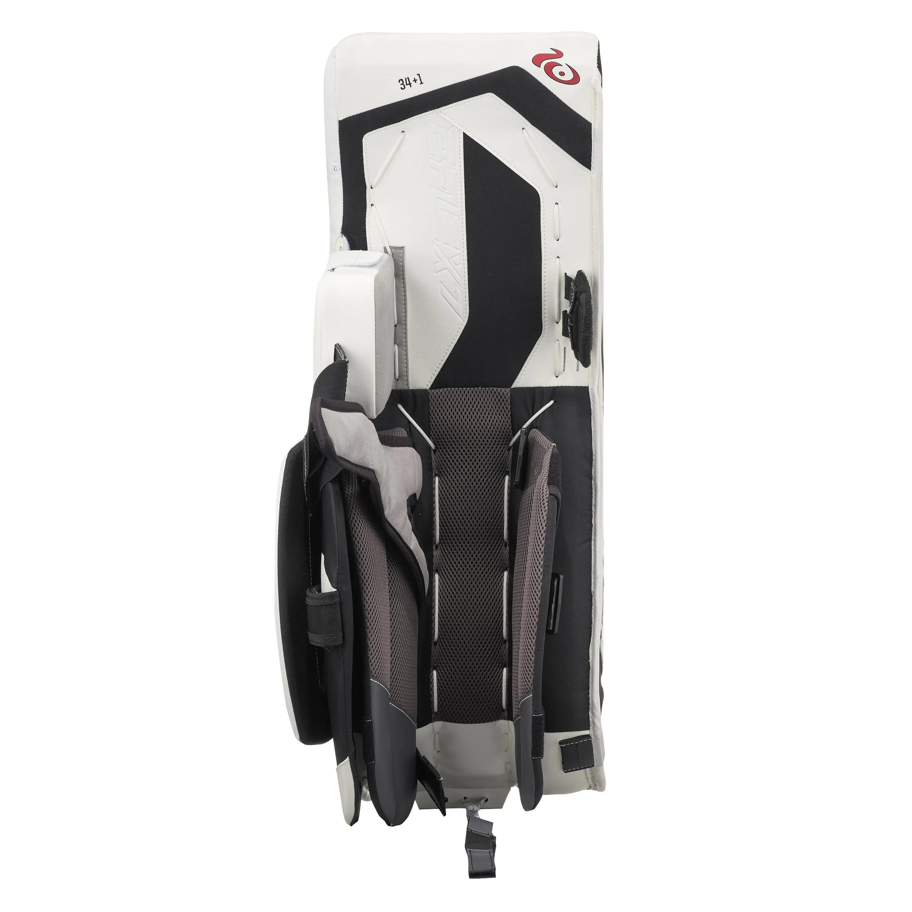 CCM EFX 7.9 Heaton Senior Torwart-Schienen, Weiß/Schwarz/Rot 35+2 3/6