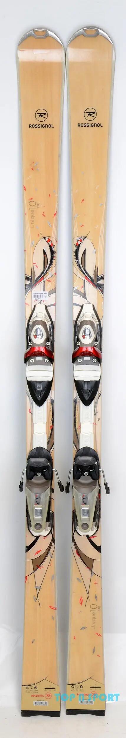 RECONDITIONNE - Skis Rossignol UNIQUE 10 W TPi2 - Skis d'occasion Femm - BON 2/5