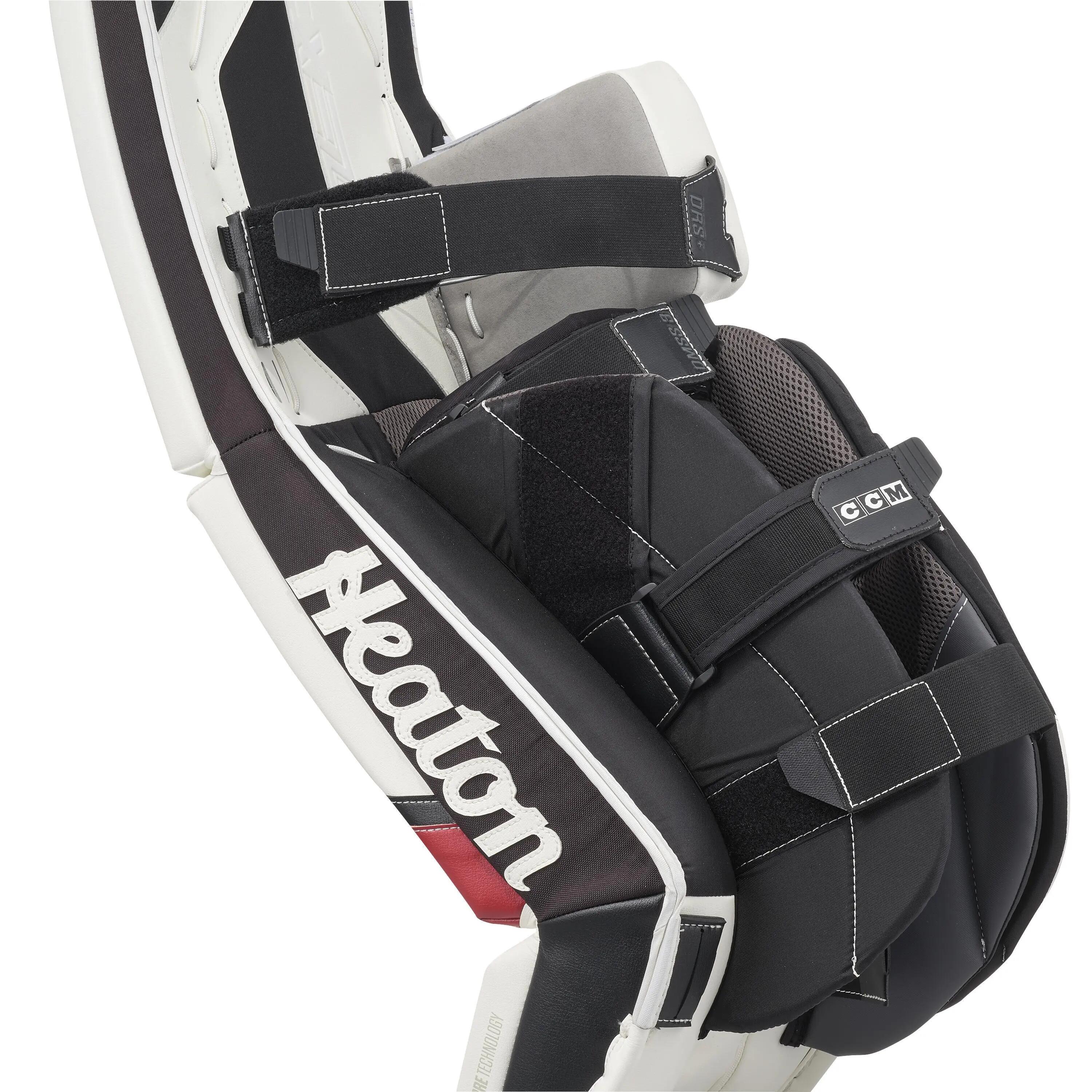 CCM EFX 7.9 Heaton Senior Torwart-Schienen, Weiß/Schwarz/Rot 35+2 2/6