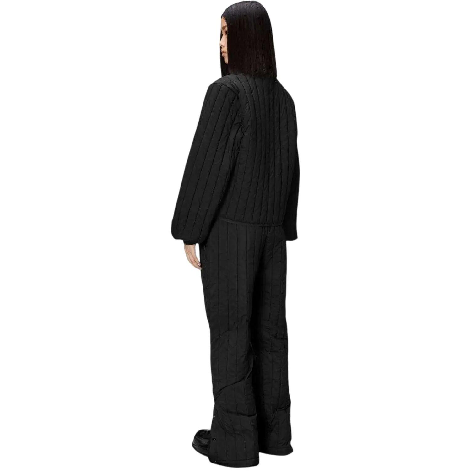Bomber Corto Leggera Donna Rains Nero 3/4