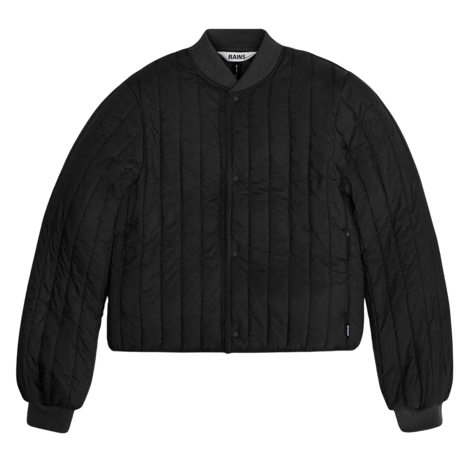 Bomber Corto Leggera Donna Rains Nero 2/4