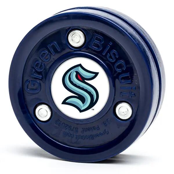 NHL Stickhandling Puck Green Biscuit Seattle Kracken, Green Biscuit