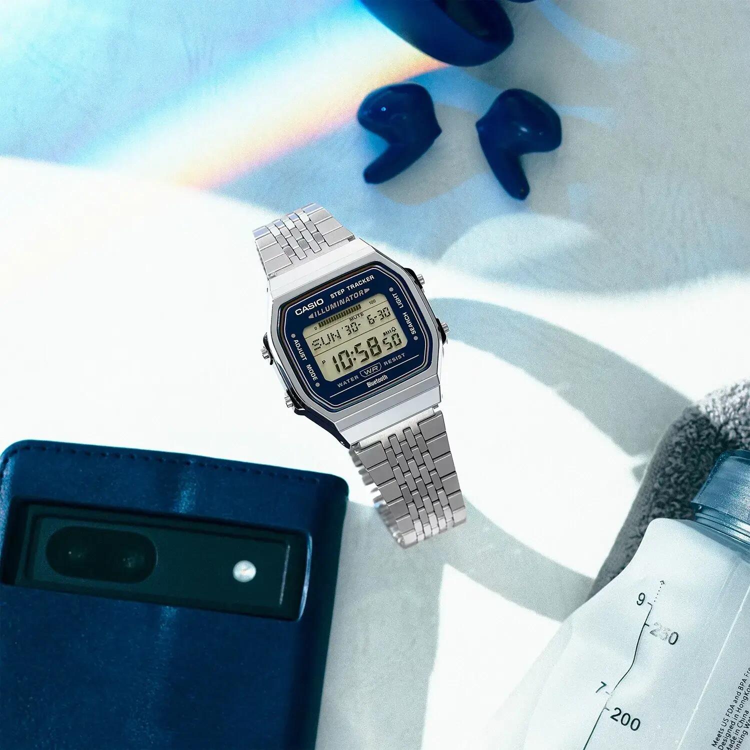 Casio Digital Montre Argent/Bleu ABL-100WE-2AEF 4/6
