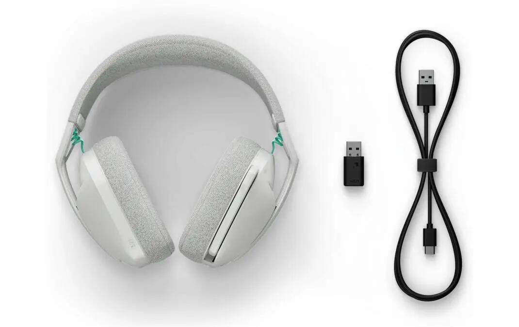 Logitech G321 LIGHTSPEED Cuffie gaming wireless Bianco 3/3