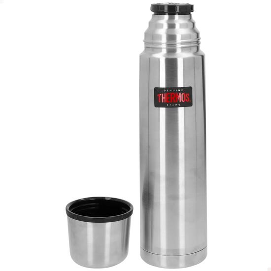 Bouteille isotherme Thermos 1L en acier inoxydable à double paroi avec gobelet