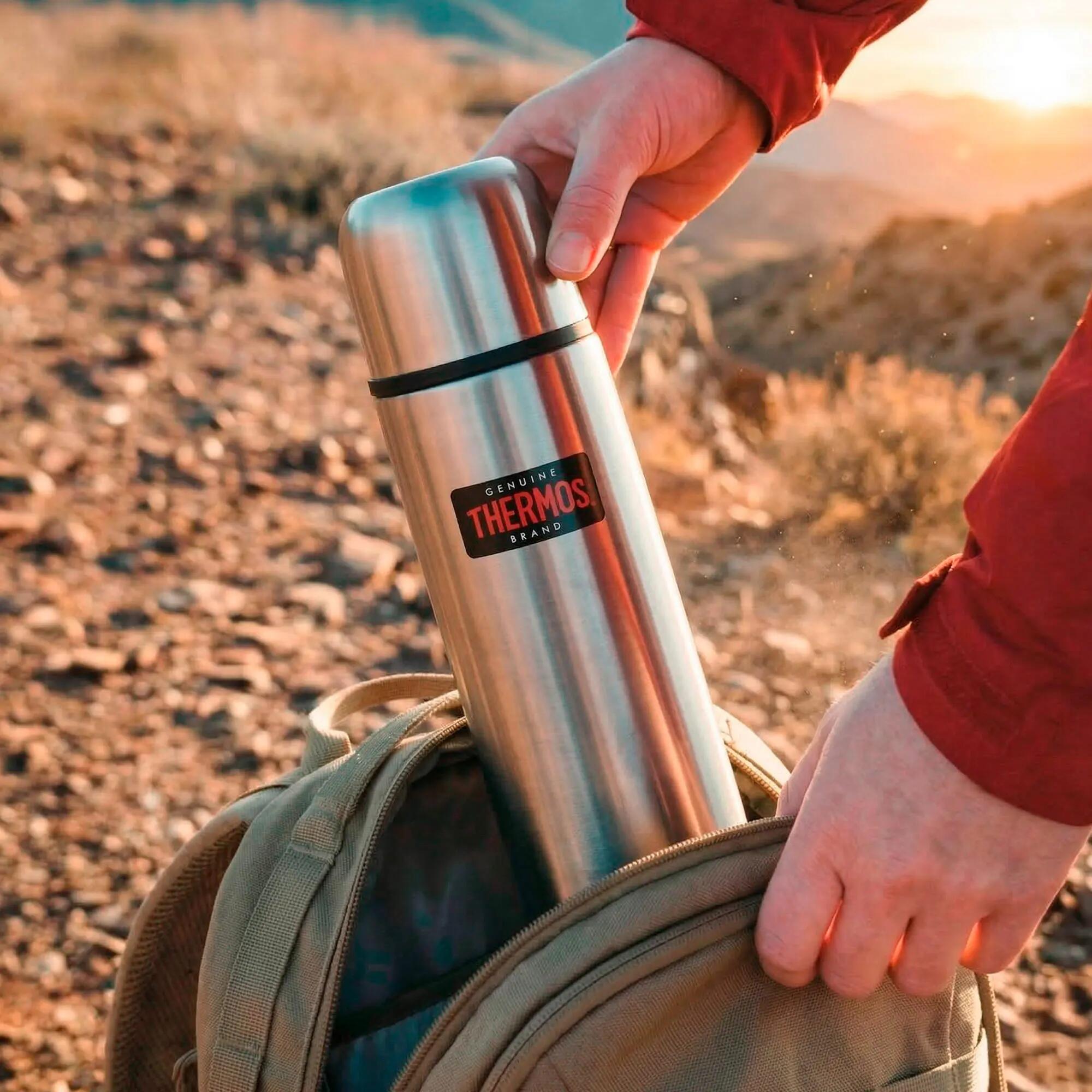 Bouteille isotherme Thermos 1L en acier inoxydable à double paroi avec gobelet 5/7