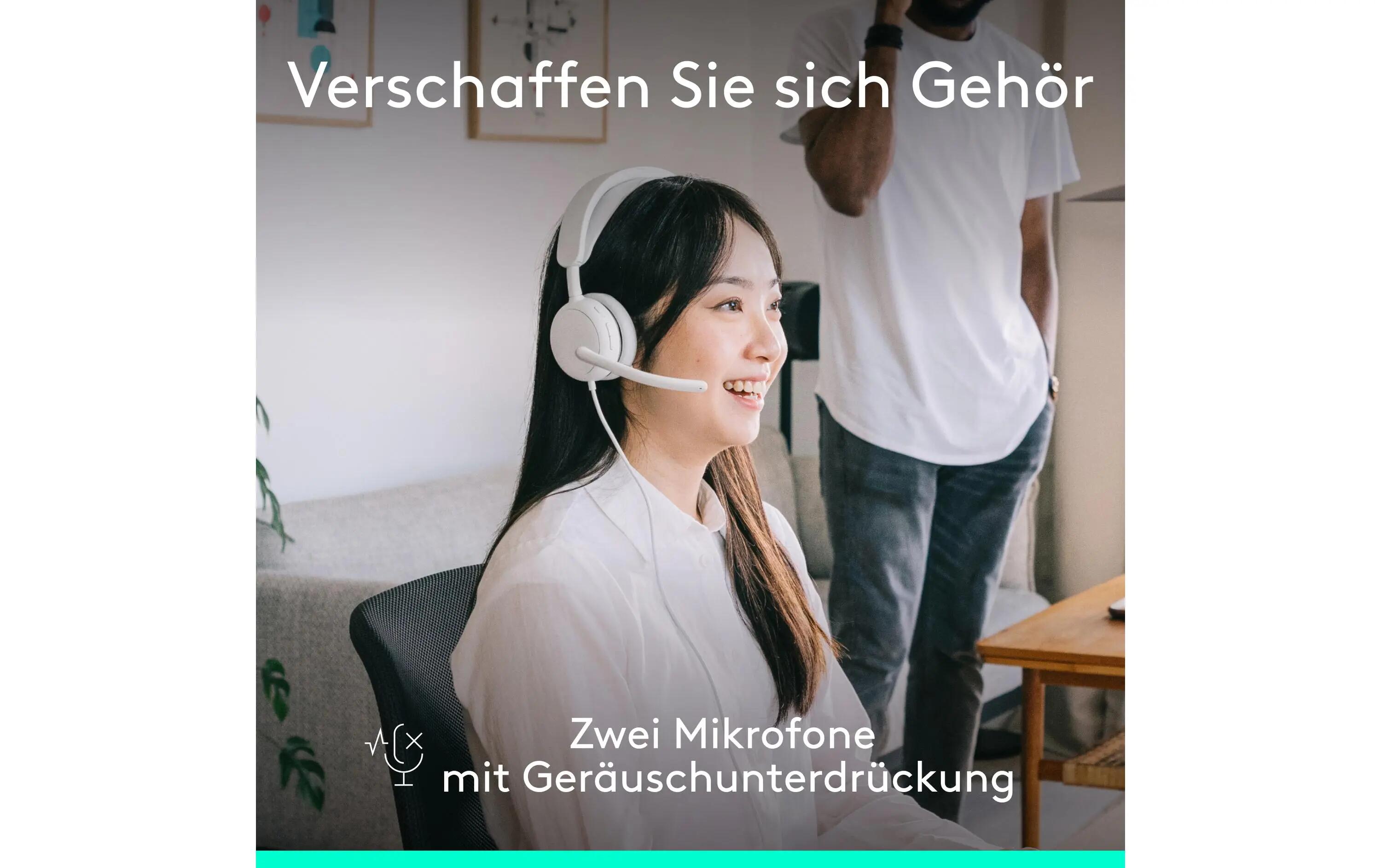 Logitech Zone Wired 2 Casque Filaire Blanc 3/3