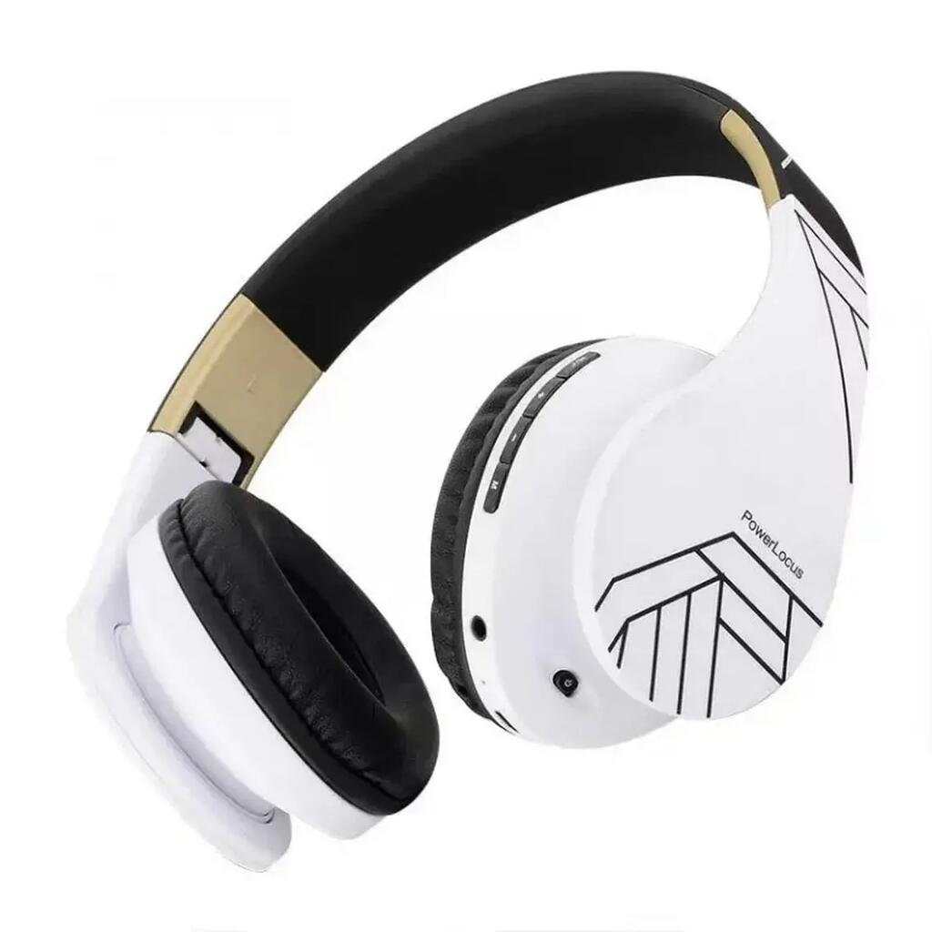 PowerLocus P2 Wireless Over-Ear Headphones Black/White