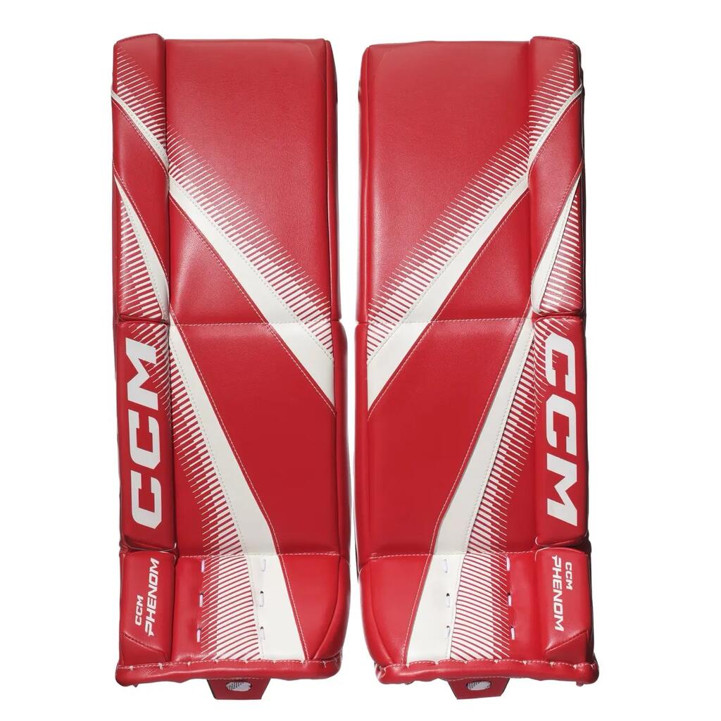 GPPHNMCC Junior CCM Phenom Goalie Pads Red/white