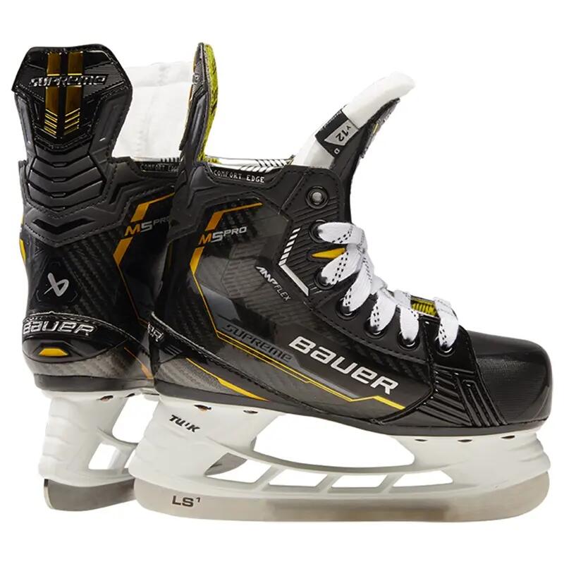 BAUER Supreme M5 Pro Youth D 9.0 black kids Ice Hockey Skates