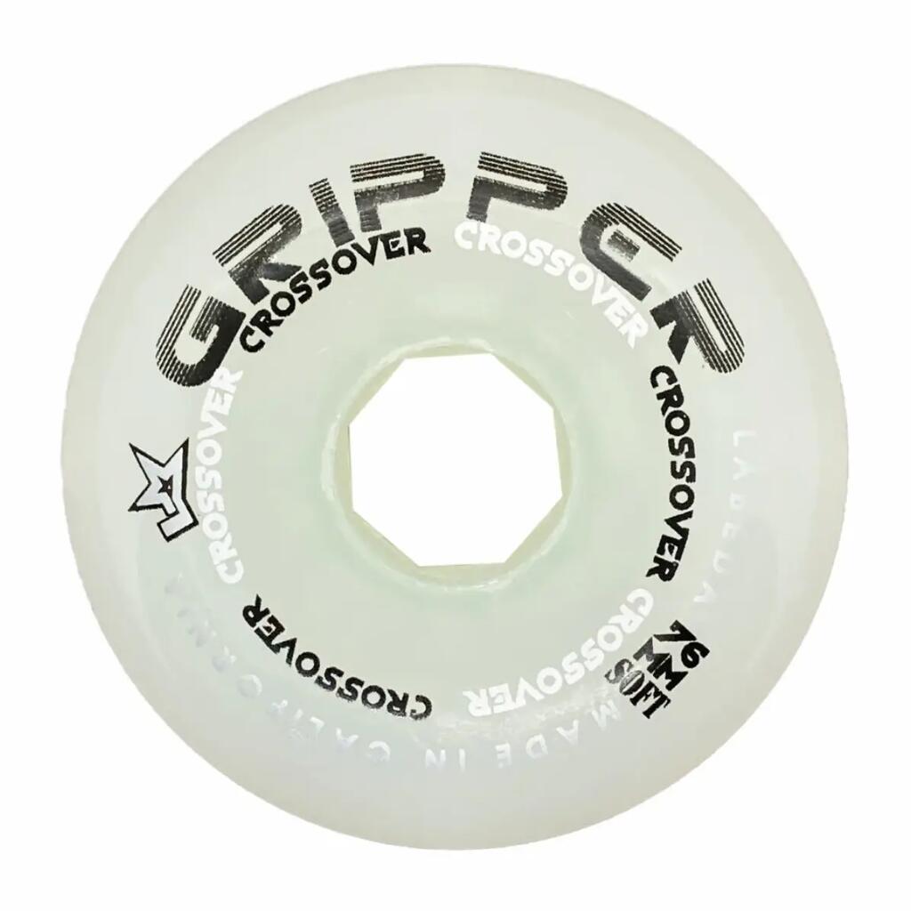 LABEDA Gripper Soft бели колела за ролер хокей за закрити настилки