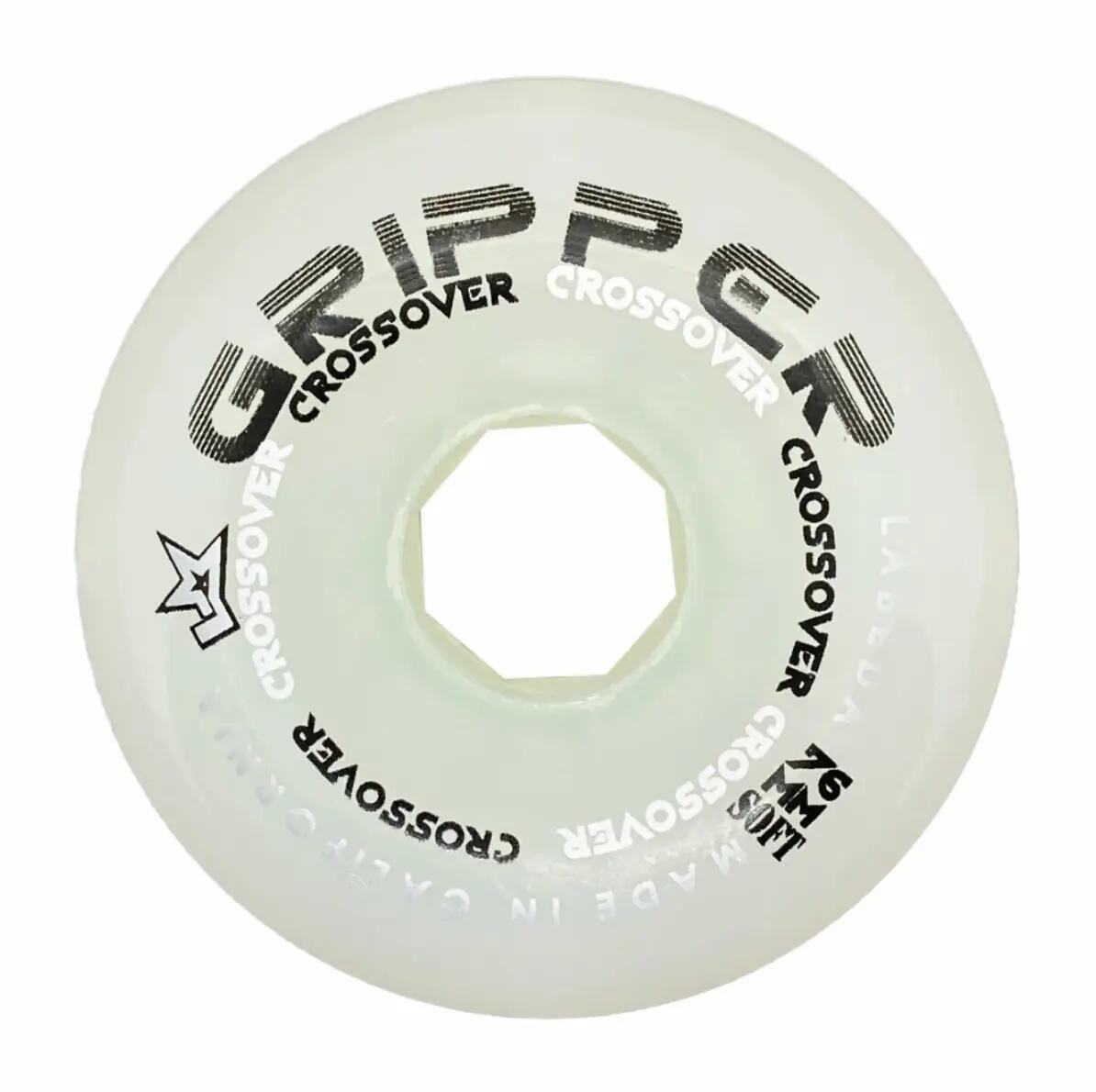 LABEDA Gripper Soft roți pentru hochei pe role, albe, patine inline