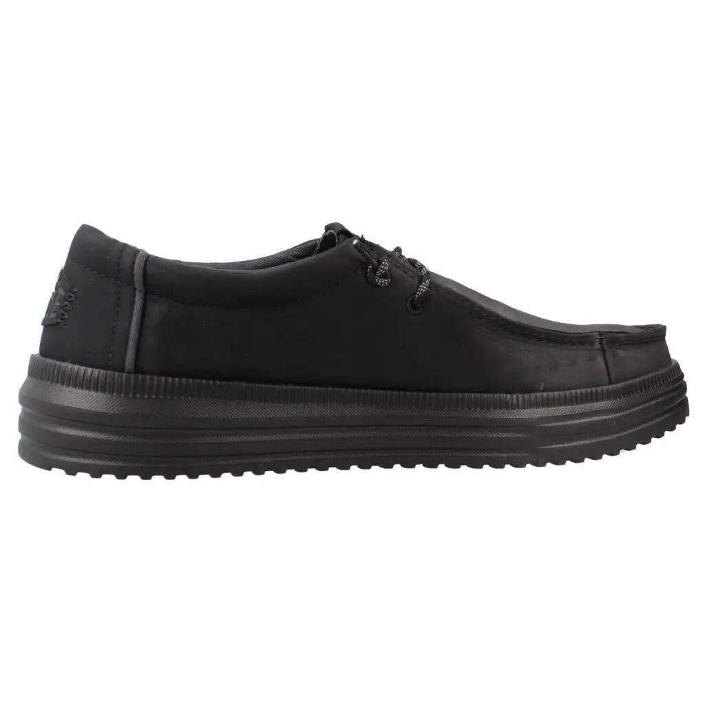 Buty HEY DUDE HD45847 REV TUMBLED LEATHER Czarny 4/5