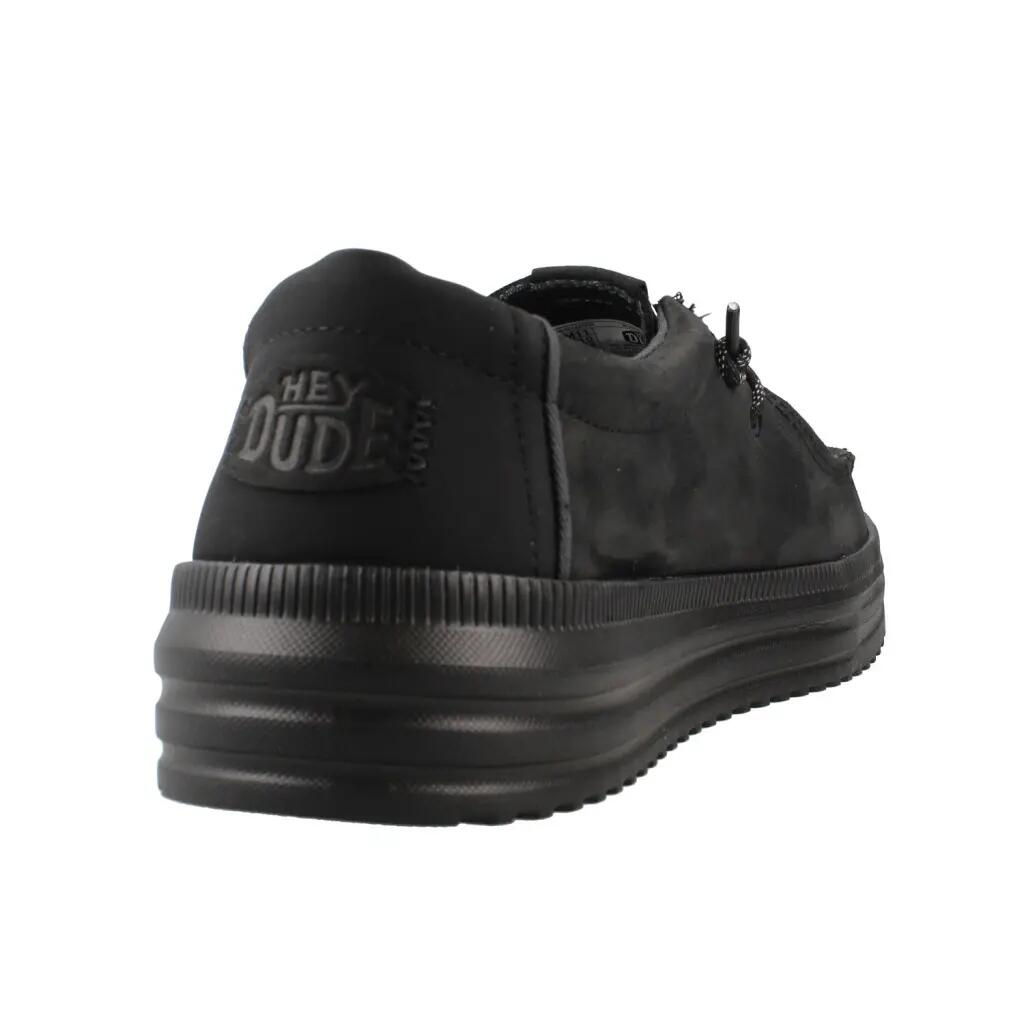 Buty HEY DUDE HD45847 REV TUMBLED LEATHER Czarny 3/5