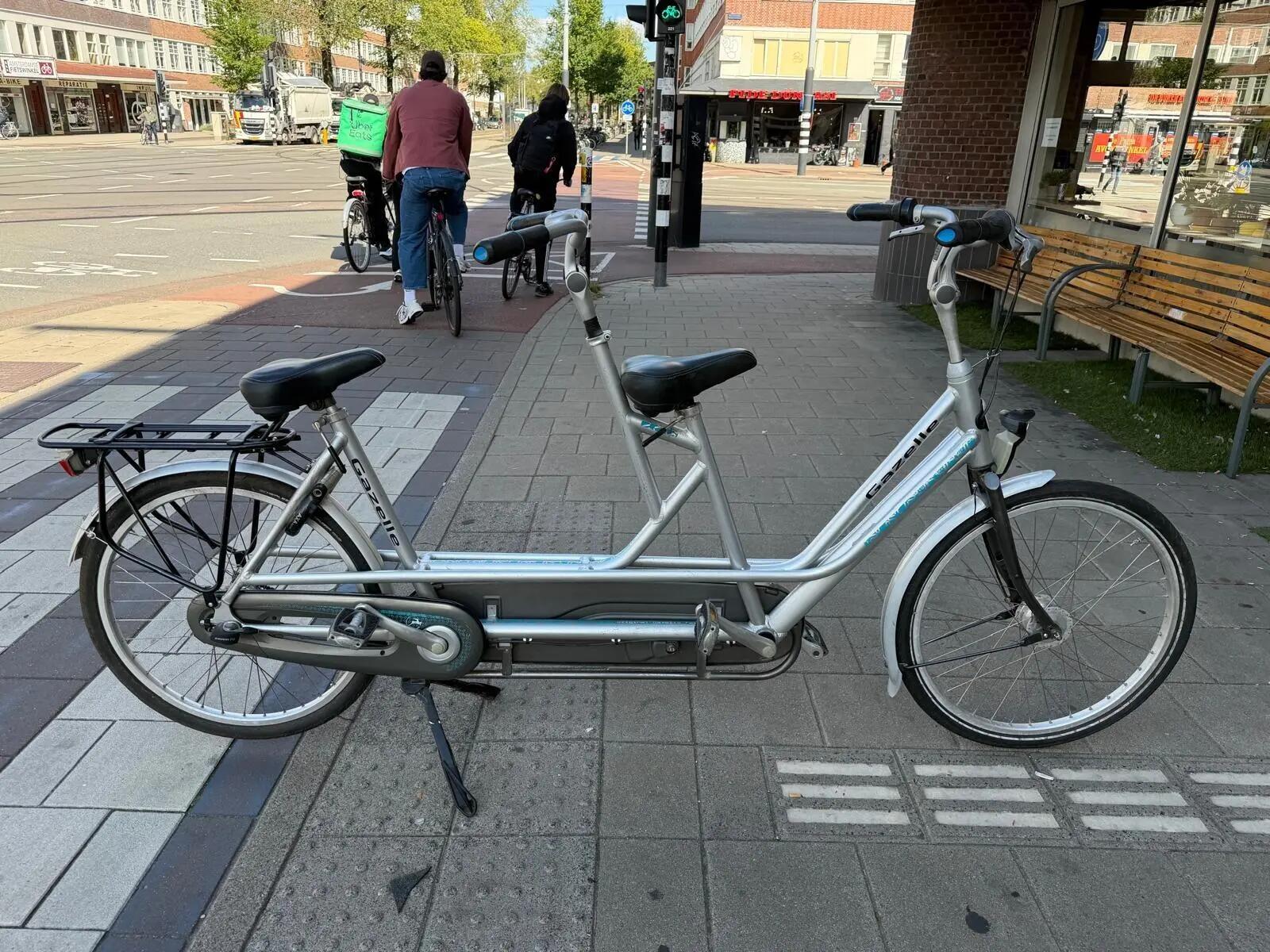 Gazelle Tandem bike, metal/grijs 6/6