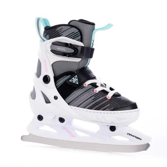 Patins à glace - patinage - fille - réglables, anatomiques - noir 2/5