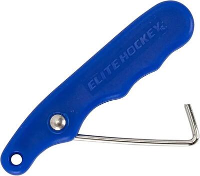 Elite hockey lace tightener blauwe accessoire voor ijshockeyschaatsen